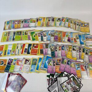 Pokemon 200+ Bulk Card Lot Holos Uncommons Rares Commons, As Shown